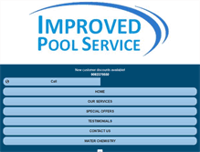 Tablet Screenshot of improvedpoolservice.com